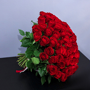 Букет 101 роза красная (40 см) в Балашихе