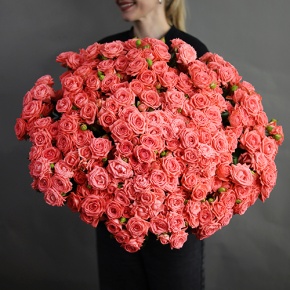 Букет из 39 коралловых кустовых роз (50 см) в Балашихе