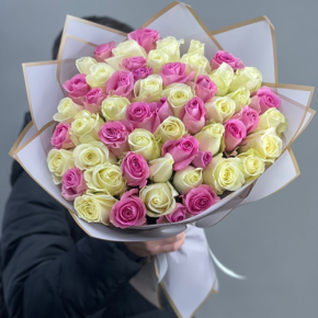 Букет из 51 розы микс  (40 см) в Балашихе