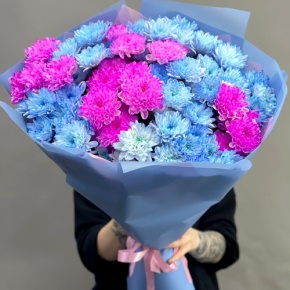 Букет "Матильда" из 15 кустовых хризантем в Балашихе