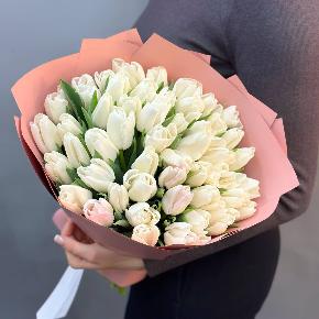 Букет из 49 белых тюльпанов в Балашихе