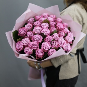Букет из 35 малиновых роз Меритим (50 см) в Балашихе