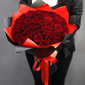 Букет из 51 красной розы (50 см) в Балашихе