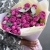 Букет "Малиновый бисквит" из кустовых и пионовидных роз и эвкалипта в Балашихе