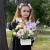 Композиция с георгинами на 1 сентября в белом ящике в Балашихе
