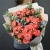 Букет "Фортуна" из коралловых роз и оксипеталума в Балашихе