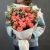 Букет "Фортуна" из коралловых роз и оксипеталума в Балашихе