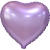 Сердце сиреневое фольгированный шар с гелием (45 см) в Балашихе