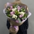 Букет "Парадайз" из кустовых пионовидных роз, альстромерий и хризантем сантини в Балашихе