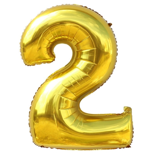 Шар гелиевый цифра 2 (40х102 см) в Балашихе