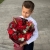 Букет с георгинами, розами и леукадендроном в Балашихе