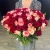 Букет 151 роза красный микс (50 см) в Балашихе